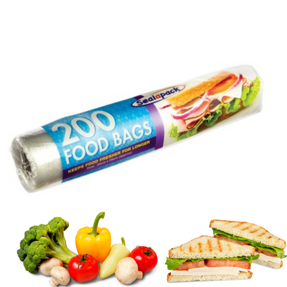 600 Clear Food Bags Roll