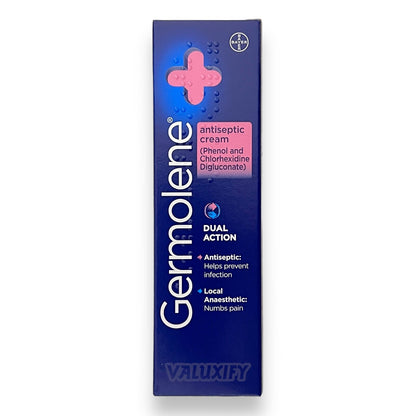 Germolene Antiseptic Cream Dual Action with Local Anaesthetic Numbs Pain 30g