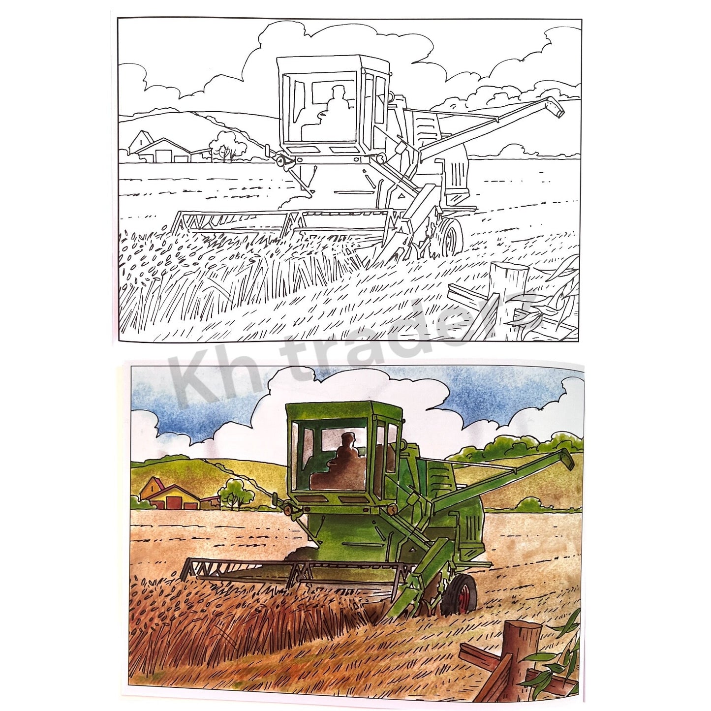 Poster Art Colouring Book Adult Kids