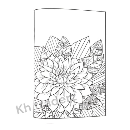 PEACEFUL ADULT COLOURING BOOK