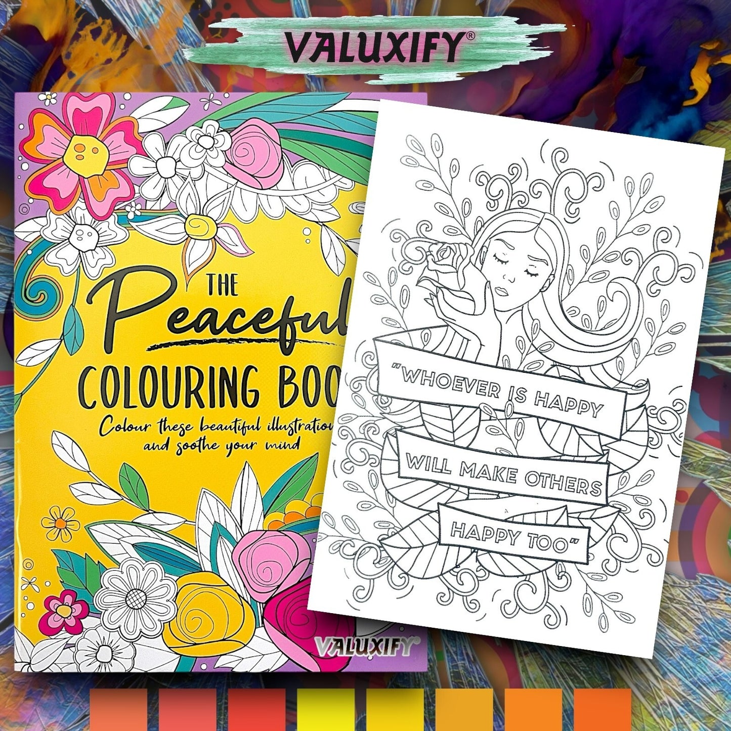 PEACEFUL ADULT COLOURING BOOK