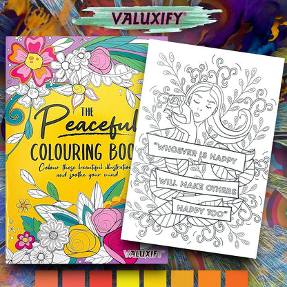 PEACEFUL ADULT COLOURING BOOK