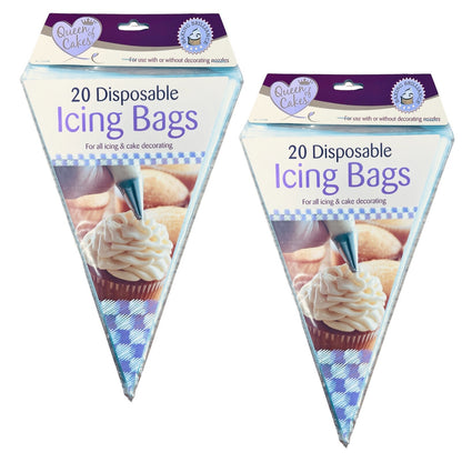 Icing Bags DisposableCake Tools Sugar craft Cupcake Piping Pastry ( 40 Bags )