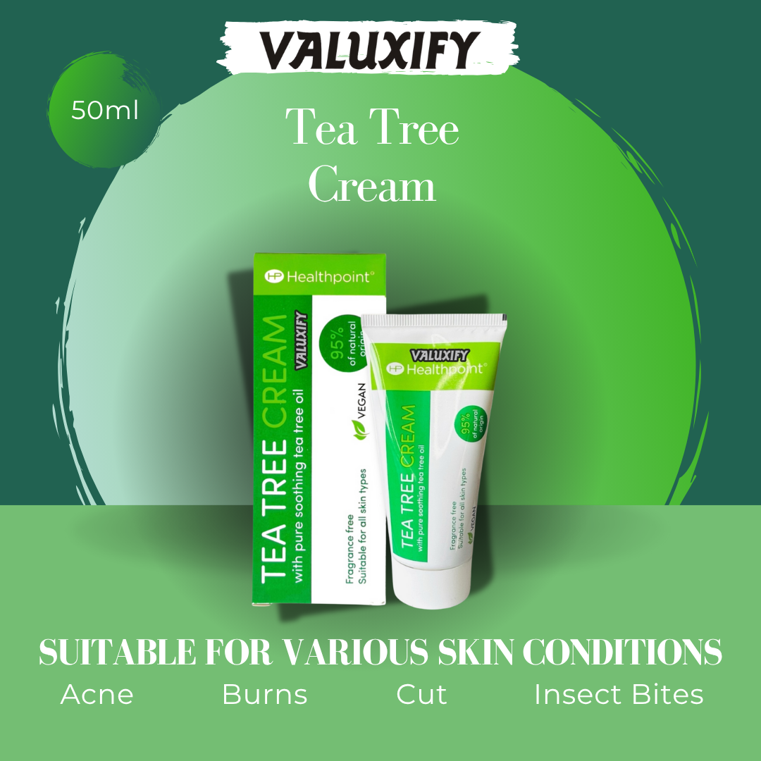 HealthPoint Tea Tree Cream Natural antiseptic Gentle and Soothing 50ml