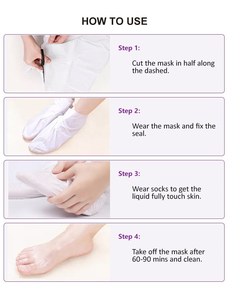 Banana Foot Mask Hydrating Moisturising Foot Peel Repair Dry Cracked Heels Soft
