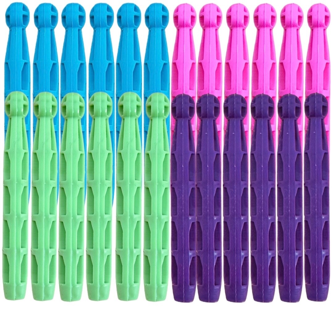 Strong Dolly Pegs | Durable Plastic Laundry Washing Clothes Line Coloured 96 Peg