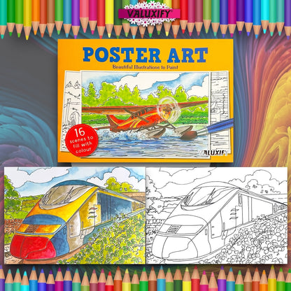 Poster Art Colouring Book