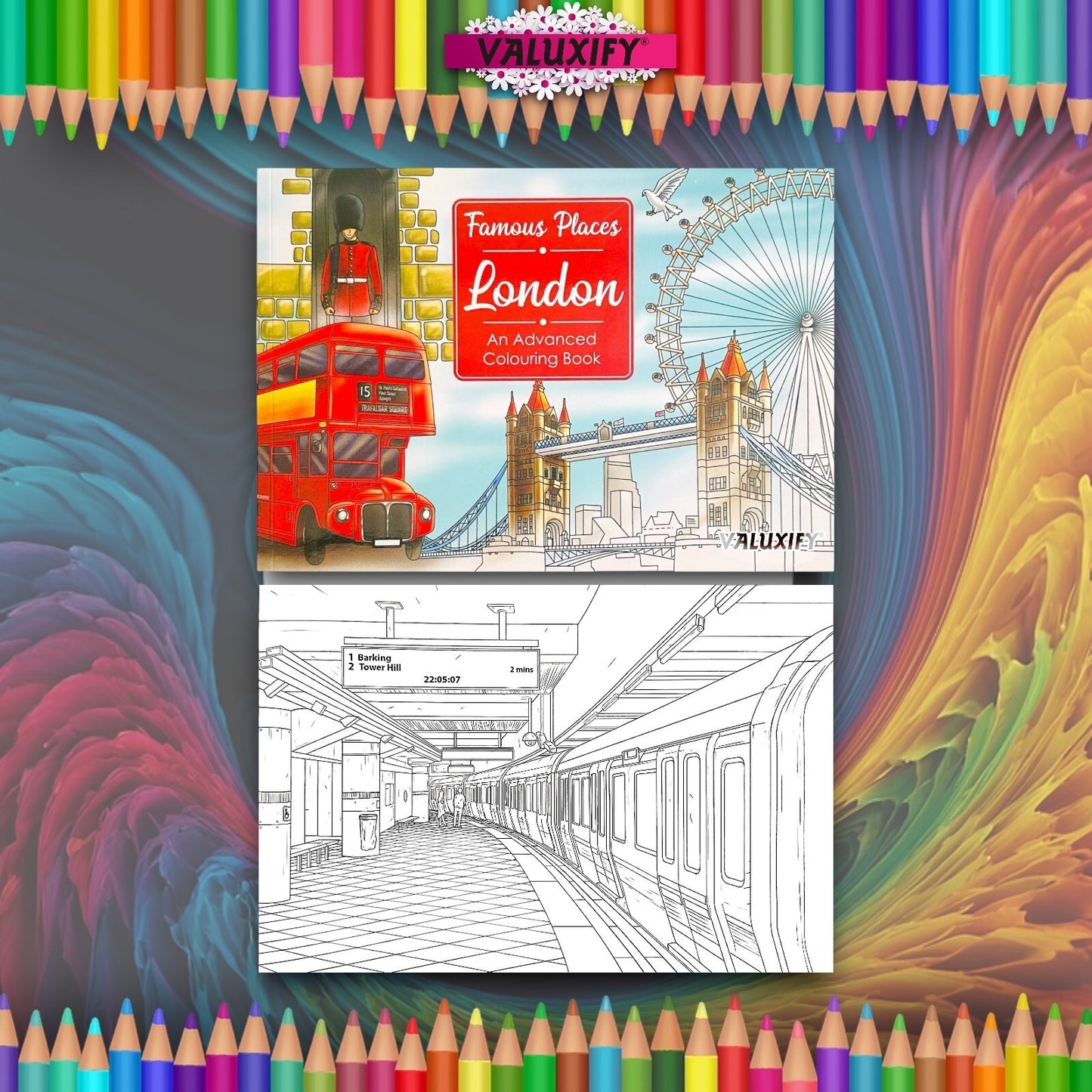 Famous Places London Colouring Book