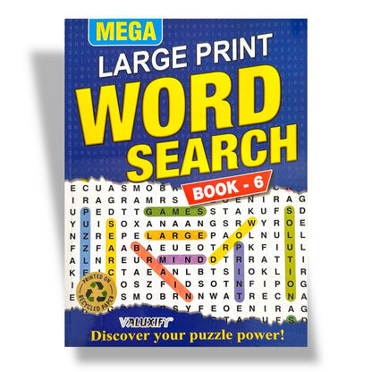 A4 Large Print Word Search Book Pack | 4 Books | 480 Puzzles | Adults Seniors