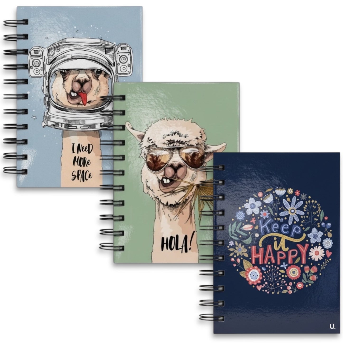 a6 hardback spiral notebook 160 pages 80 sheets compact writing pad
