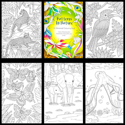 Adult & Teen Advanced Colouring Books – Stress Relief Art Therapy Patterns