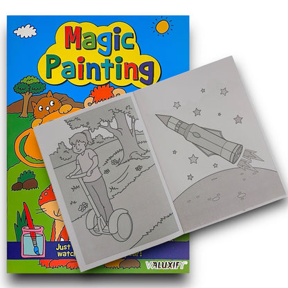 2 | Kids Magic Painting Colouring Books - Just Use Water | A4 Size