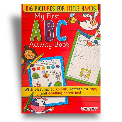 3 X KIDS ACTIVITY FIRST LEARNING BOOKS NUMBERS SHAPES LETTER COPY TRACE