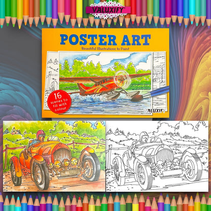 Poster Art Colouring Book