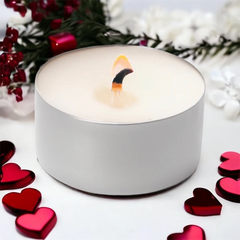 Opella 40 Unscented Tea Lights Candles 8 Hours Burn Time