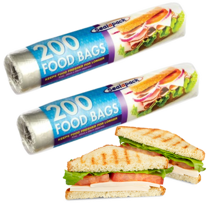 600 Clear Food Bags Roll