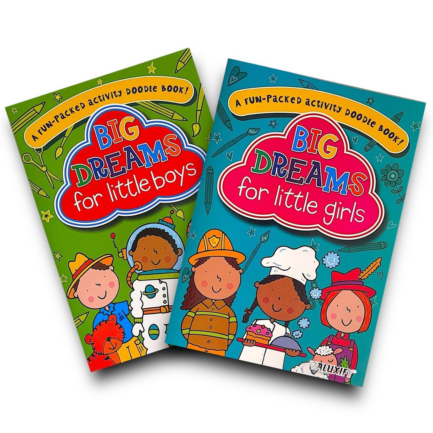 2 | Big Dreams Doodle Colouring Kids Activity Books Girls Boys Children Books