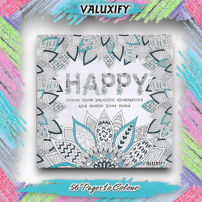 Adult & Teen Advanced Colouring Books – Stress Relief Art Therapy Patterns