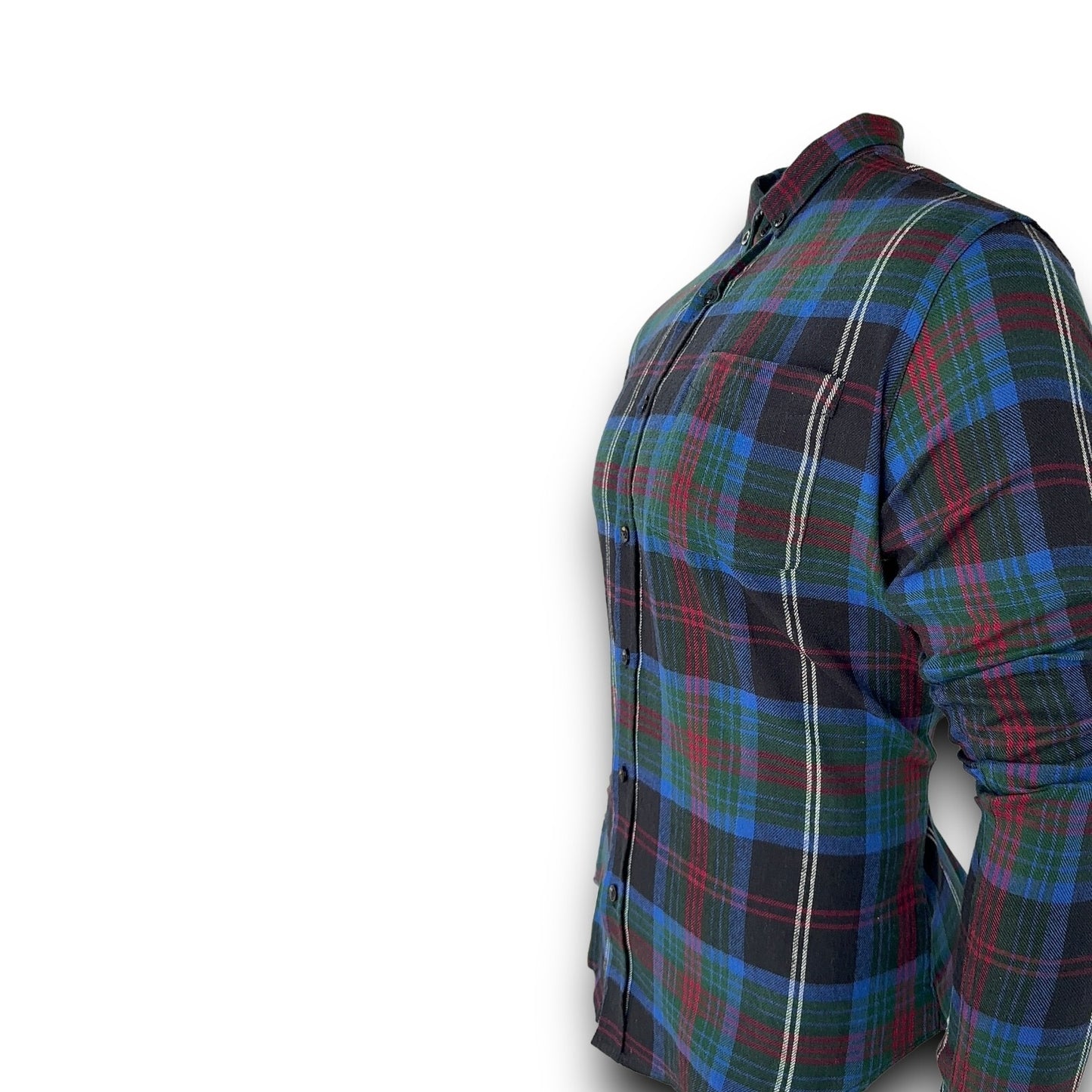 Mens Check Shirt Medium Long Sleeve Regular Fit Shirt Work Casual Formal  Shirt