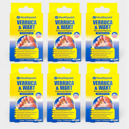 Healthpoint Verruca Infection & Wart Removal 10 x Patches with Salicylic Acid