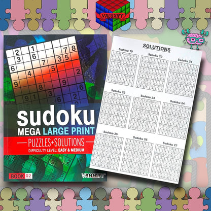 2 Mega Large Sudoku Puzzles Books