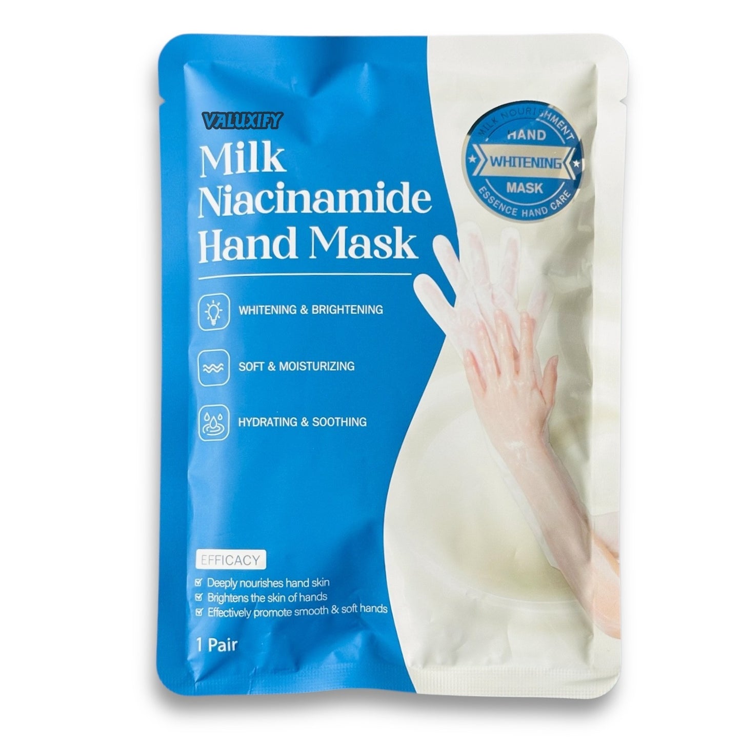 3x Long Milk & Niacinamide Moisturising Hand Mask