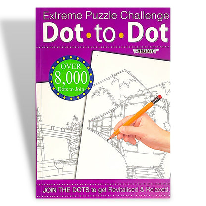 EXTREME DOT TO DOT PUZZLES BOOKS for adults CHALLENGING PUZZLES books Dot to Dot