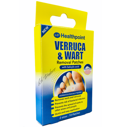 Verruca Wart Remover Patches Salicylic Acid Treatment – 20 Patches (2 x 10)