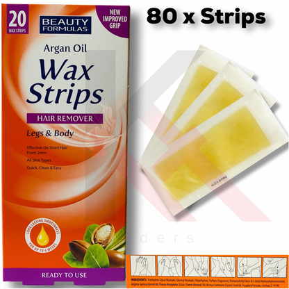 Wax Strips Waxing Leg and Body Bikini Argan Wax Strips  wax Strips 1-100 Strips