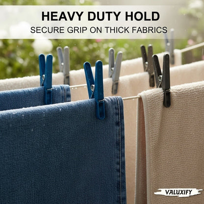 36 72 108 216 Super Strong Clothes Pegs Metal Spring Heavy Duty Washing Line Peg