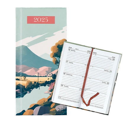 2025 Diary Slim Size Week to View 2025 Diaries Full Year Organiser Planner