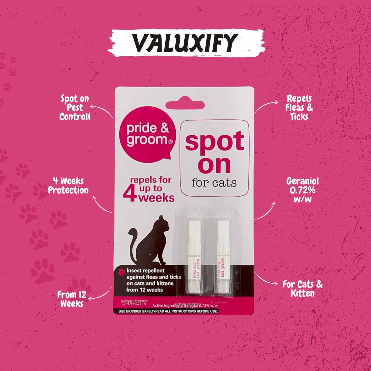 Spot On  Cat Flea & Tick Treatment For Cats