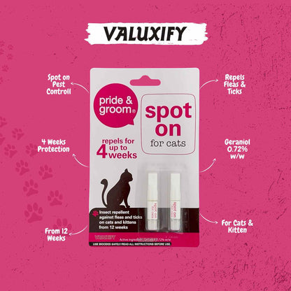 Spot On  Cat Flea & Tick Treatment For Cats