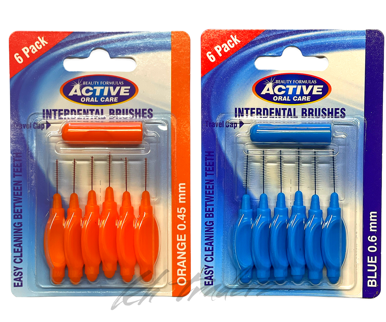 Interdental Dental Brushes Teeth Tooth Oral Care Clean Brush Blue & Orange