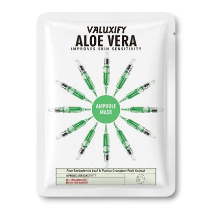 6 Moisturising Hydrating Face Mask Sheet Facial Mask Multi Pack Aloevera Collage