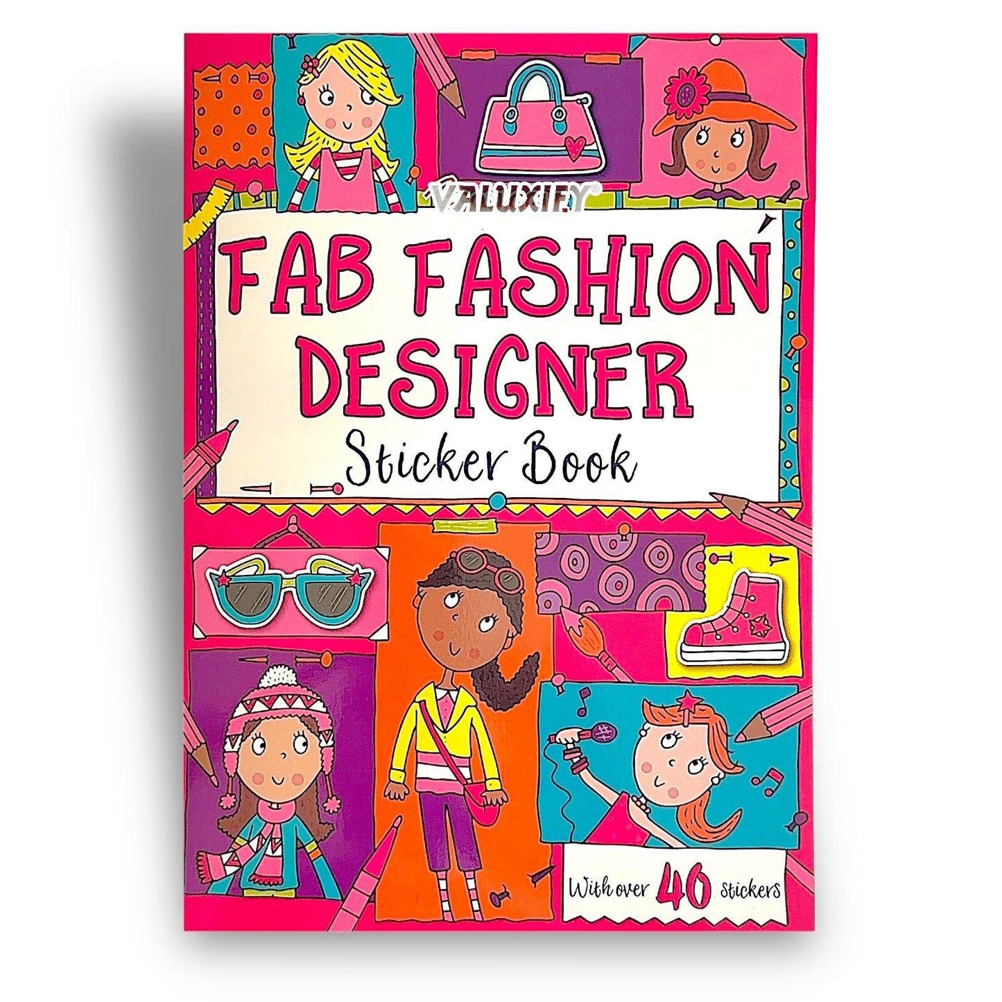 KIDS STICKER COLOURING BOOKS ACTIVITY BALLERINA UNICORN PIRATE OVER 50 STICKER