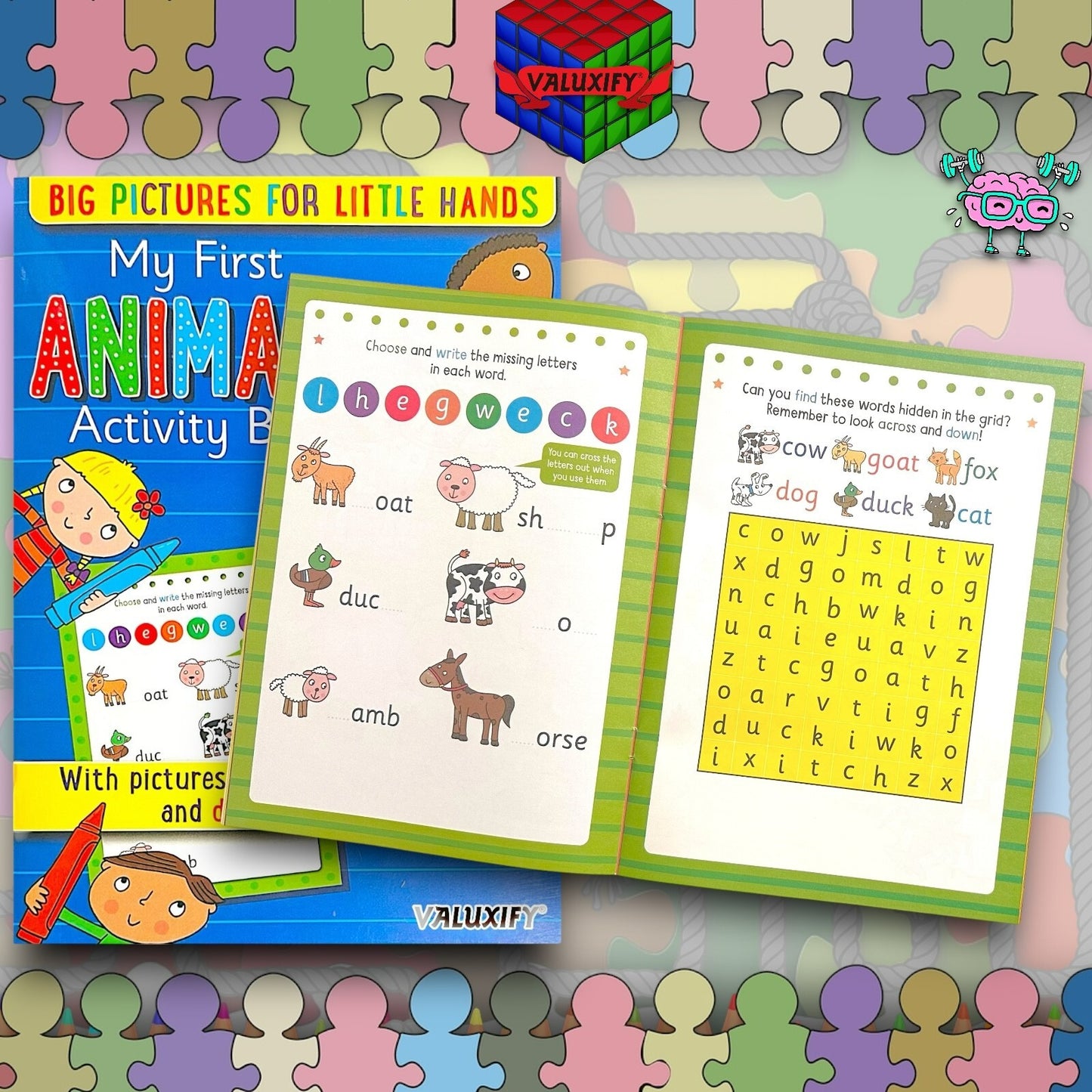 3 | My FIRST LEARNING BOOKS | WORDS | OPPOSITES | ANIMALS FUN LEARNING KIDS BOOK