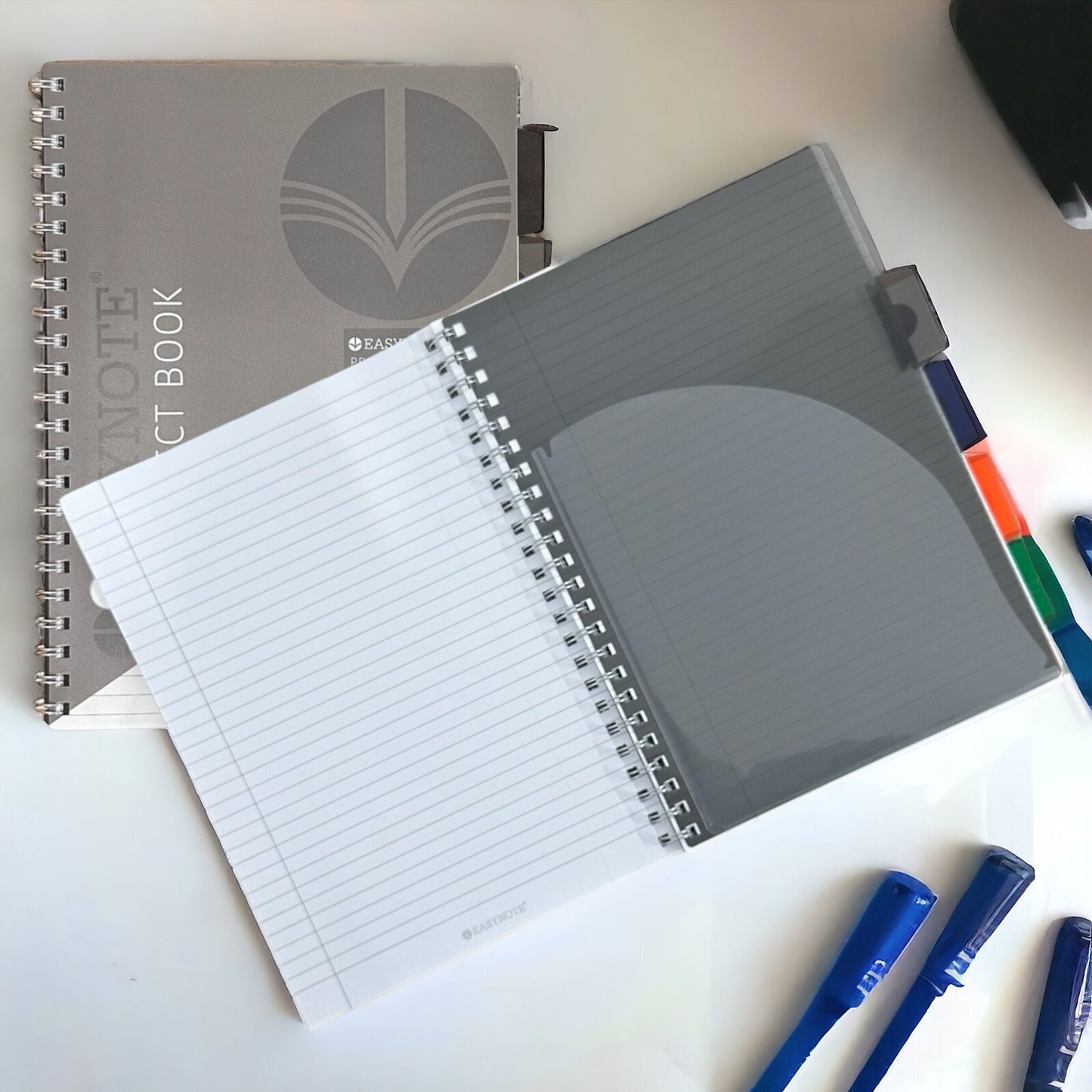 A4 Project Book Spiral Bound Notebook Pad with Subject Dividers 200 Pages UK