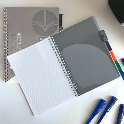 A4 Project Book Spiral Bound Notebook Pad with Subject Dividers 200 Pages UK