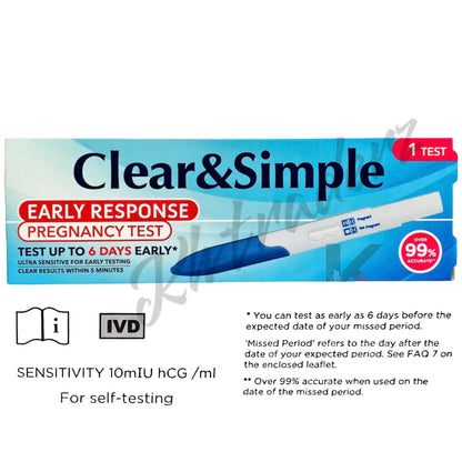 Pregnancy Test Early Response Family Planning Urine Home Use Over 99% Accurate