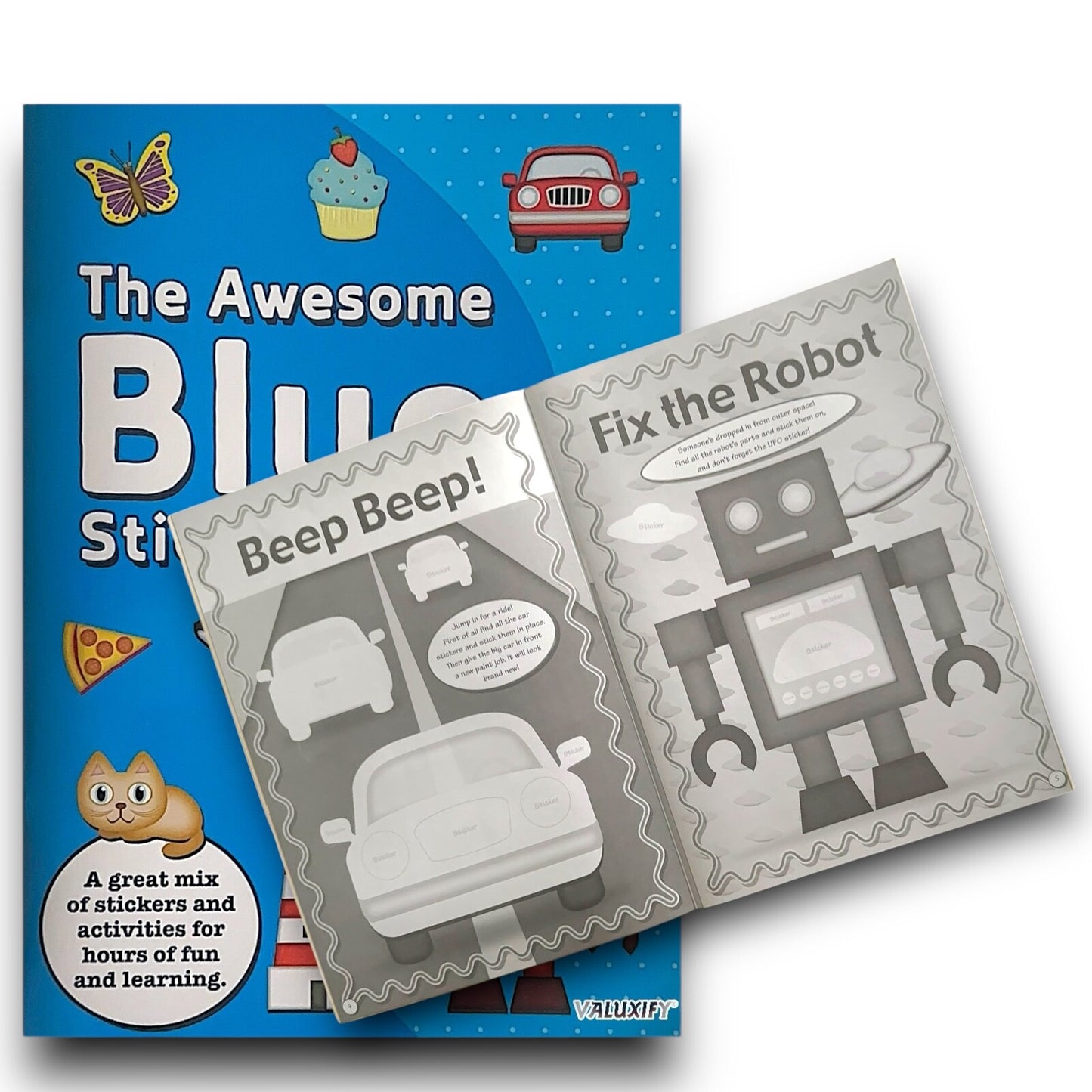 KIDS STICKER COLOURING BOOKS ACTIVITY BALLERINA UNICORN PIRATE OVER 50 STICKER