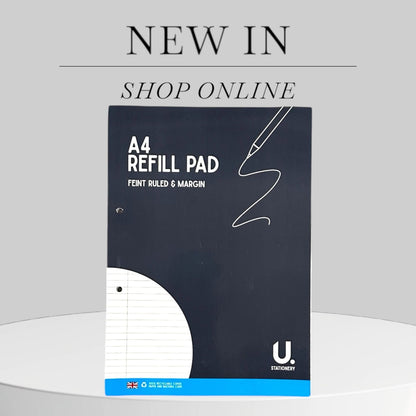 A4 lined Refill Pad 130 Pages Notepad Memo Writing Ruled Student Office School