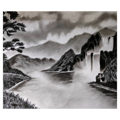 12 | Charcoal Sketching Pencils Drawing Tones Shades Art Artist Picture Pencil