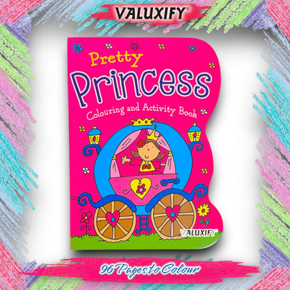 2| Kids Colouring Books | Dinosaur & Princess | Activity for Boy Girl Art Travel