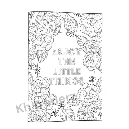 PEACEFUL ADULT COLOURING BOOK