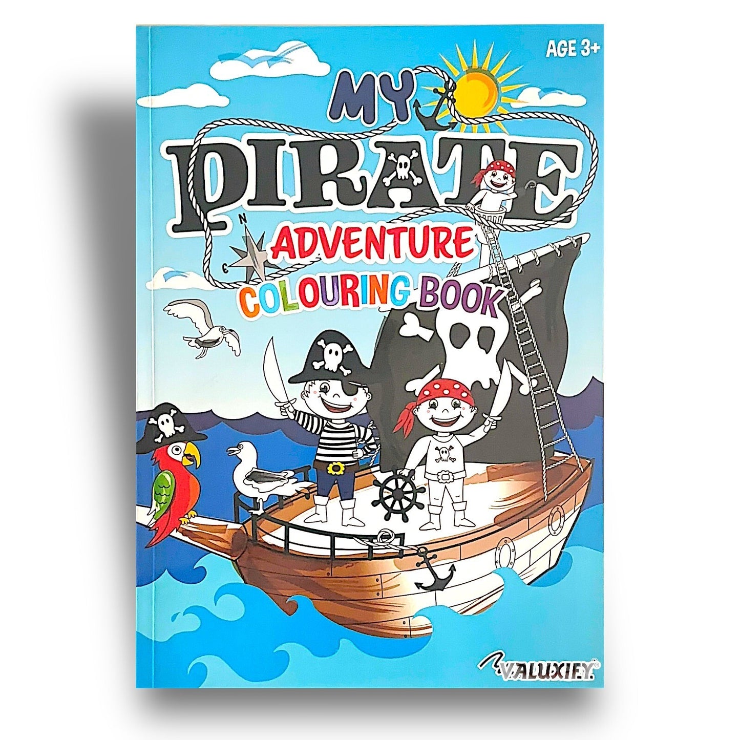 Wild Dragon & Dinosaur, Pirate Coouring Book set