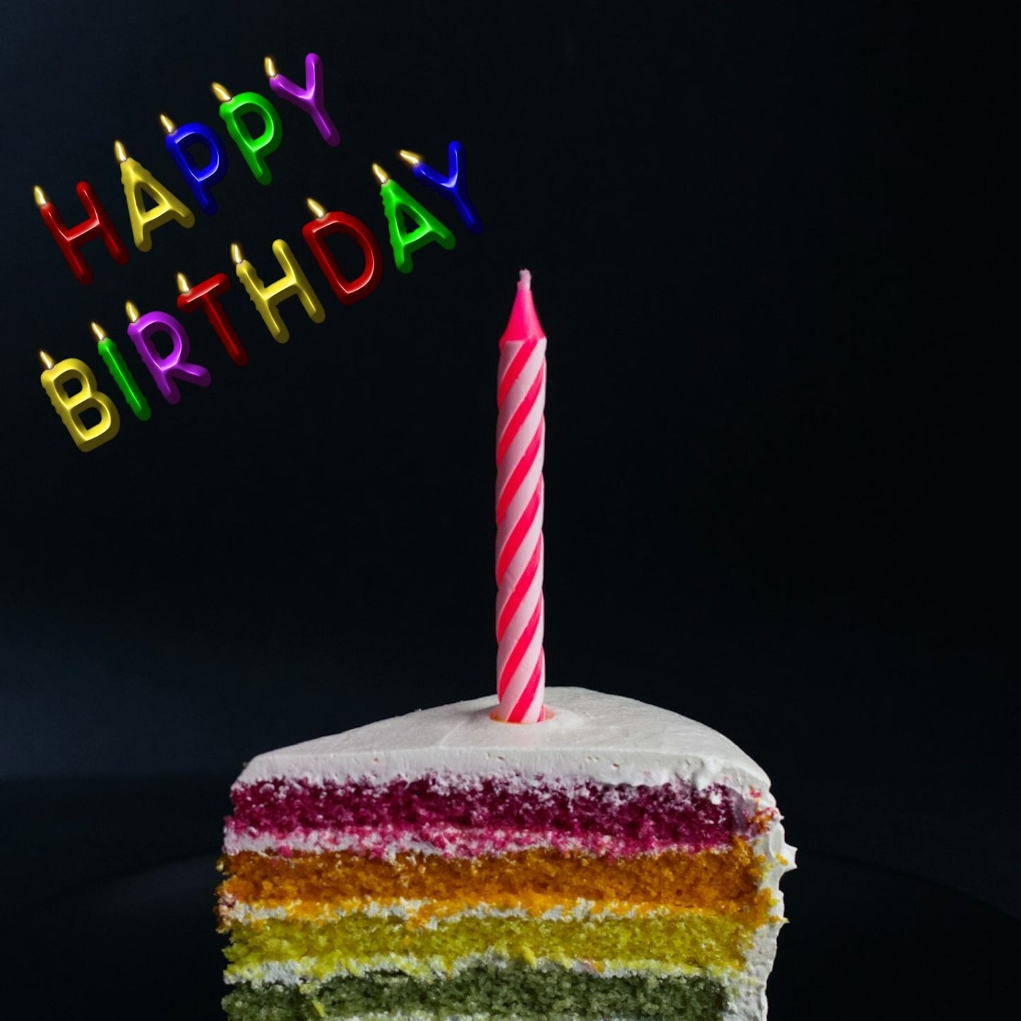 BIRTHDAY CANDLES & HOLDERS Cake Cupcake Toppers Party Decoration Striped