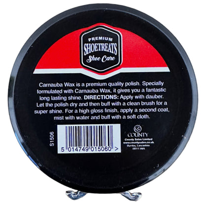 2x Black Shoe boot  Polish Traditional Shoe Polish with Carnauba Wax Polish 50ml