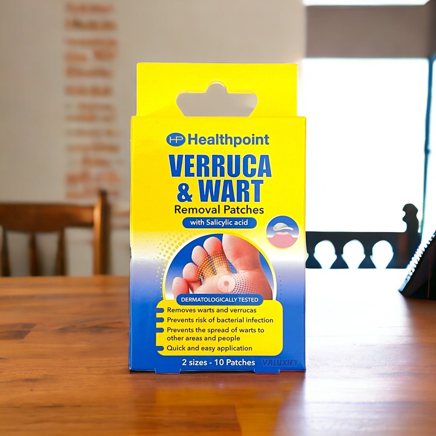 Verruca Wart Remover Patches Salicylic Acid Treatment – 20 Patches (2 x 10)