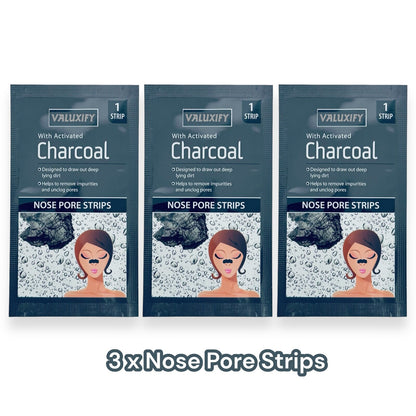 Nose Pore Strips Blackhead Removal Tea Tree Charcoal Deep Cleansing Unclog Pores